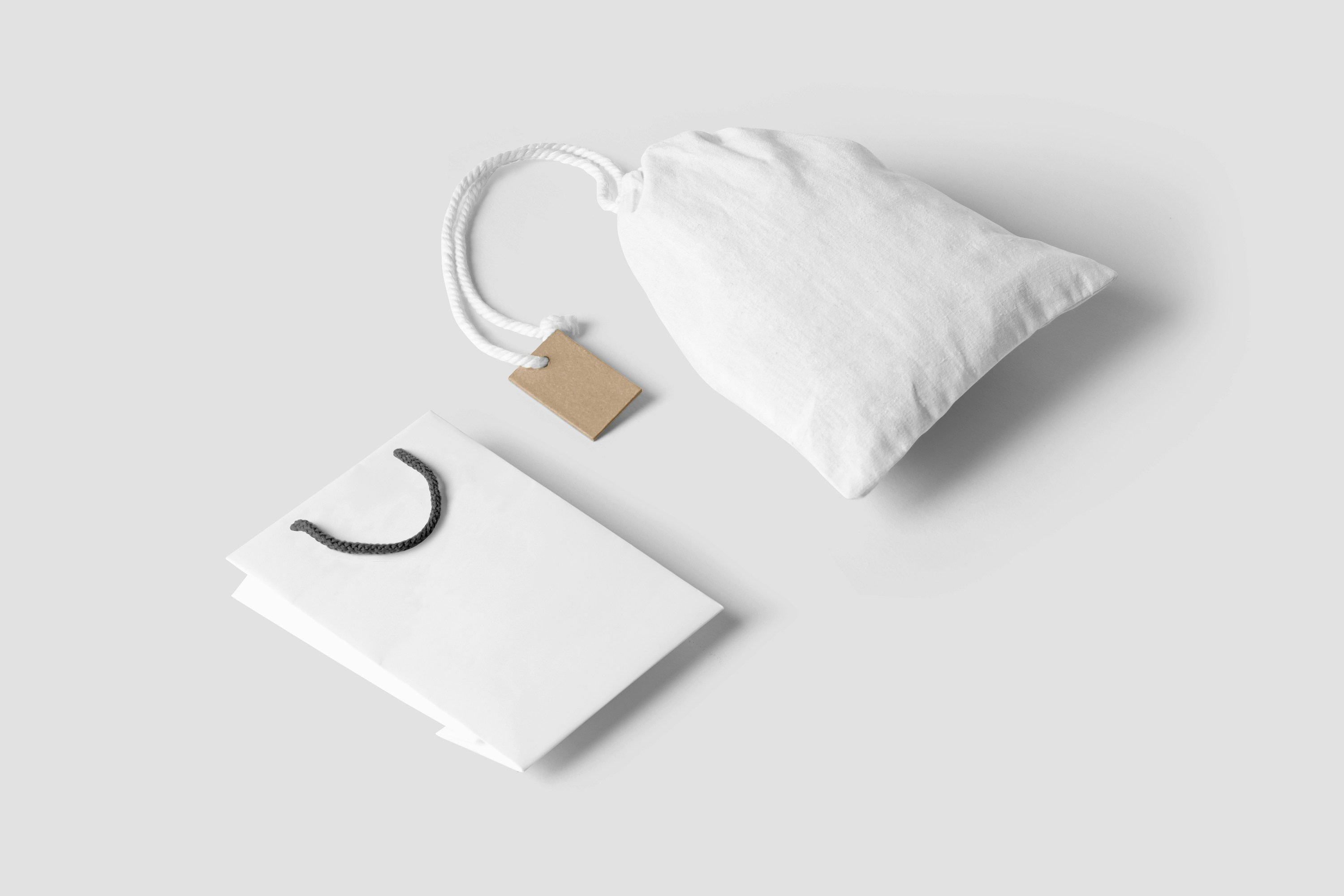 Free Shopping and Canvas Bag Mockup